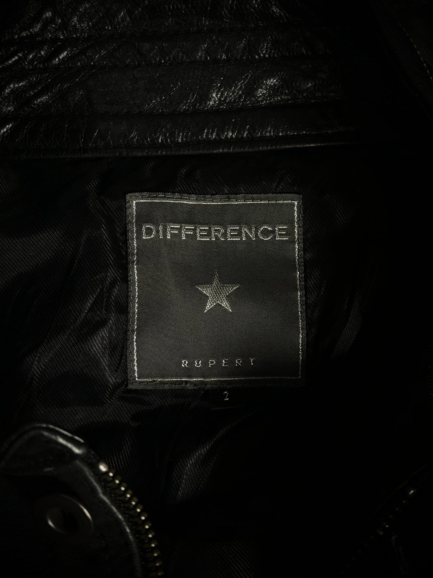 Difference Rupert Buttoned Leather Jacket