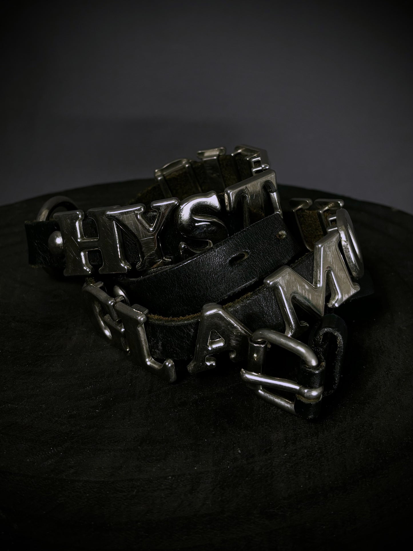 Hysteric Glamour Spellout Leather Belt