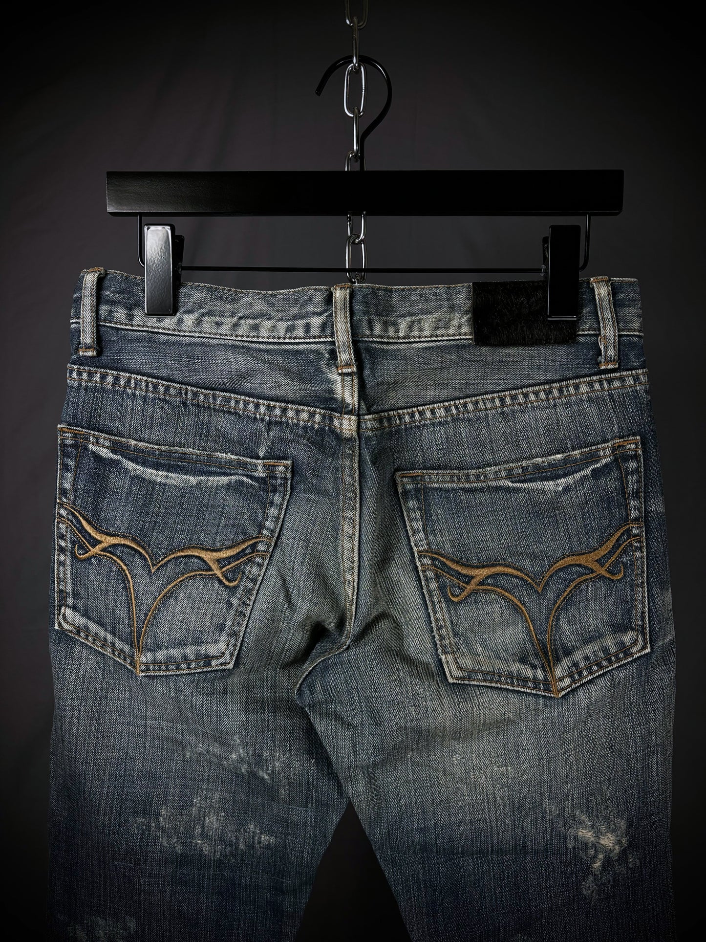 Jackrose Distressed “Crash” Bootcut Denim