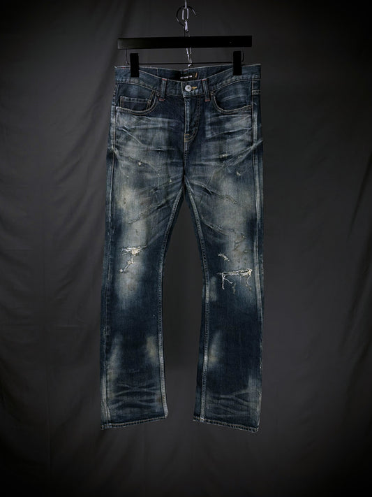 Jackrose Distressed Bootcut Denim