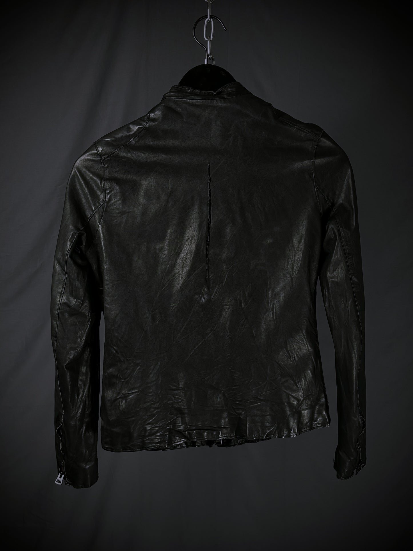 Sisii Scar Stitch Washable Leather Jacket