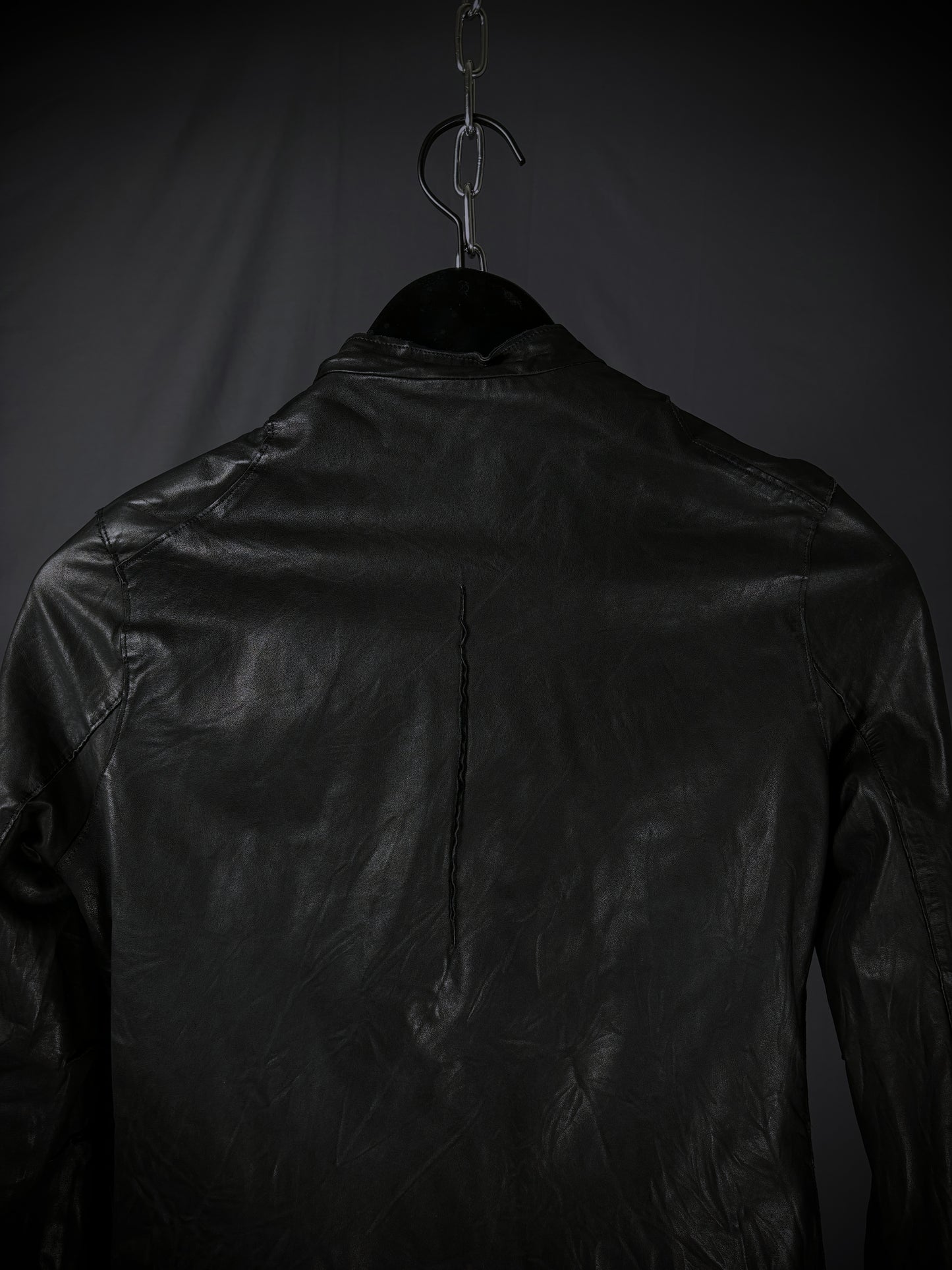 Sisii Scar Stitch Washable Leather Jacket
