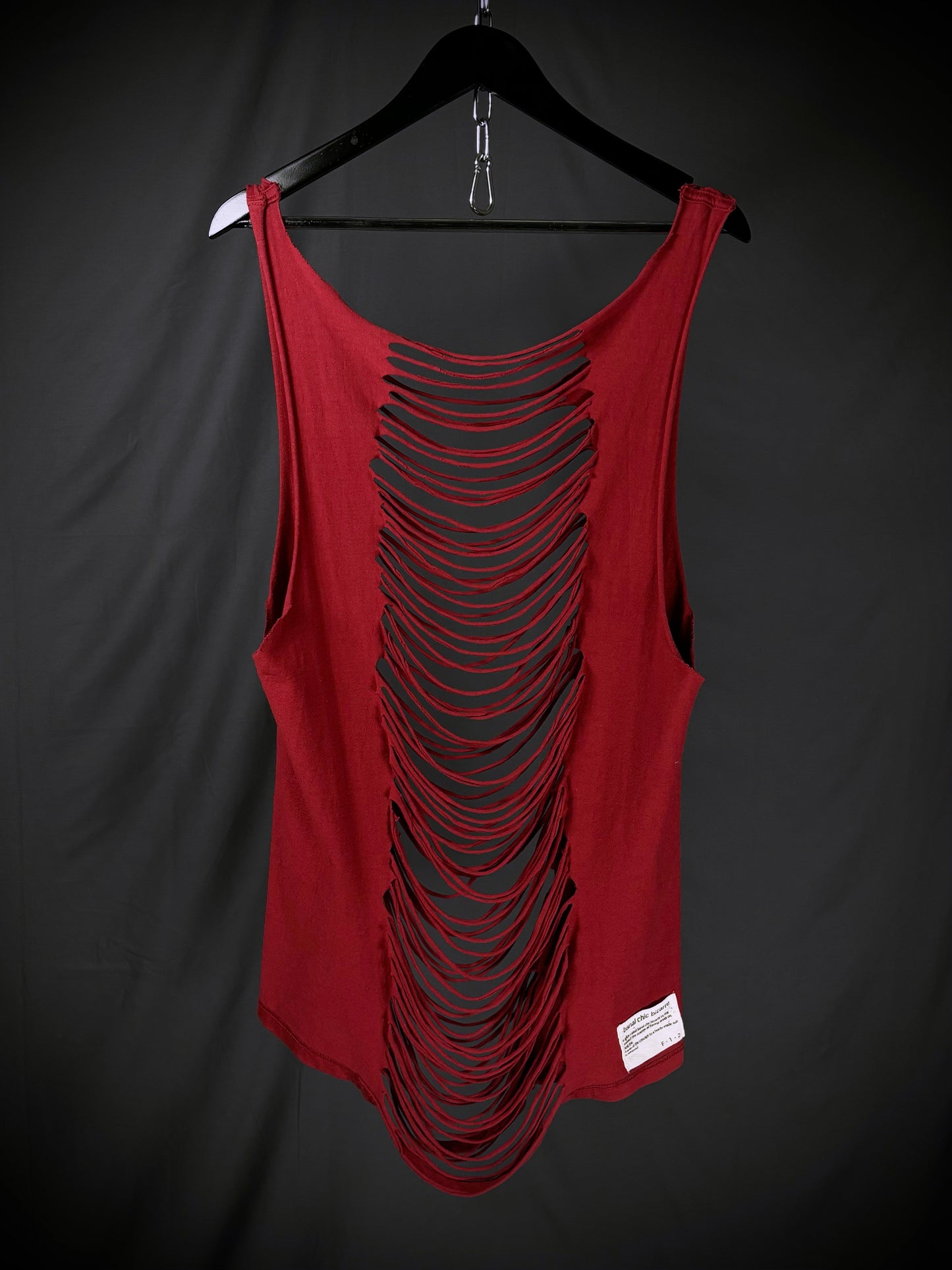 Banal Chic Bizarre Shredded Tank Top