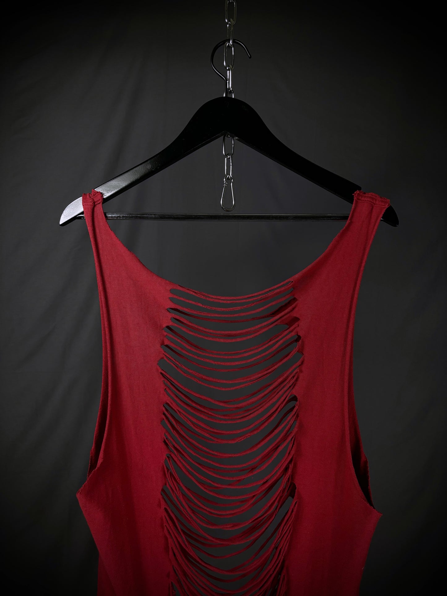 Banal Chic Bizarre Shredded Tank Top