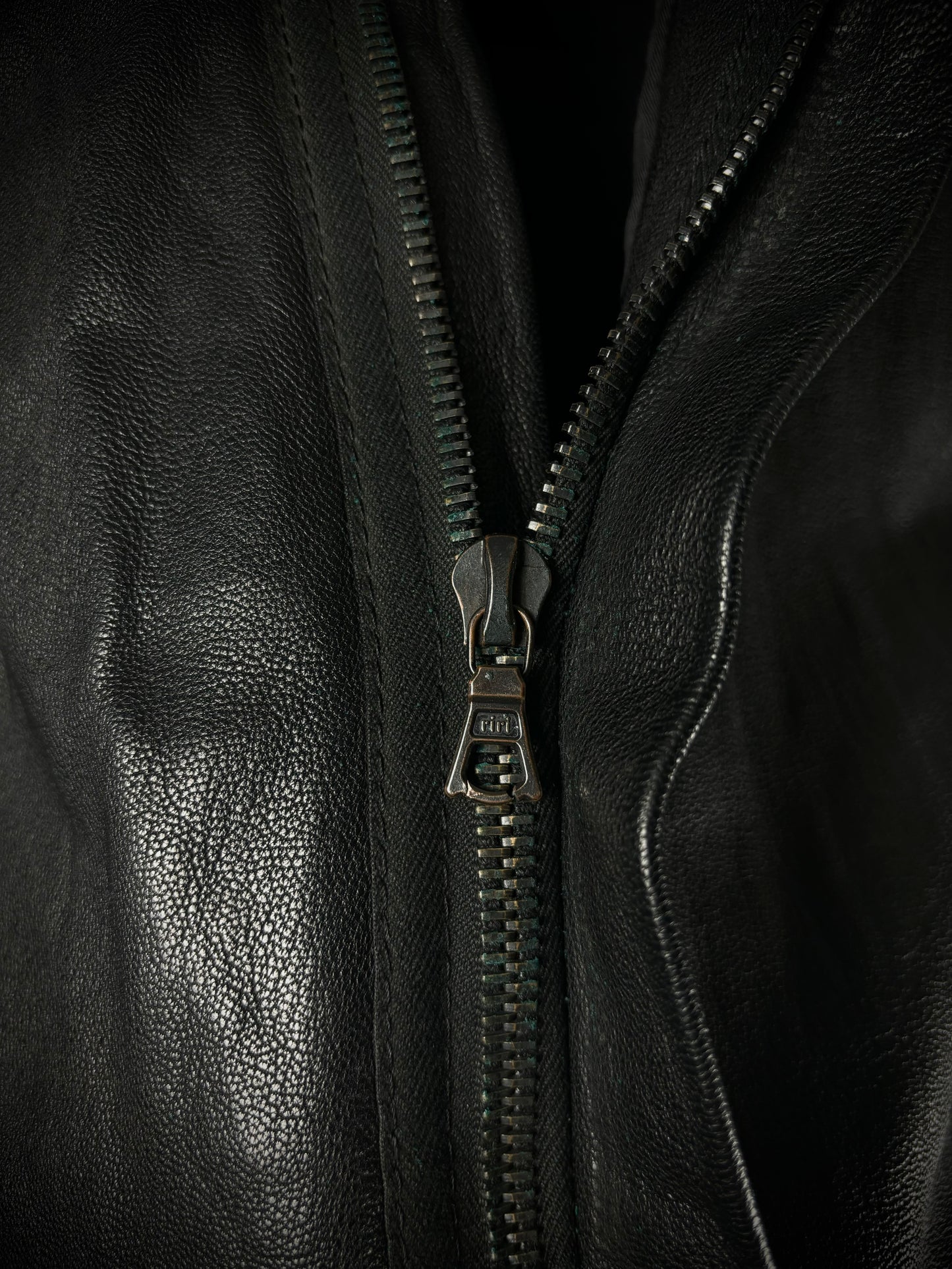 Paranoid Hybrid Leather Zip-Up Shirt