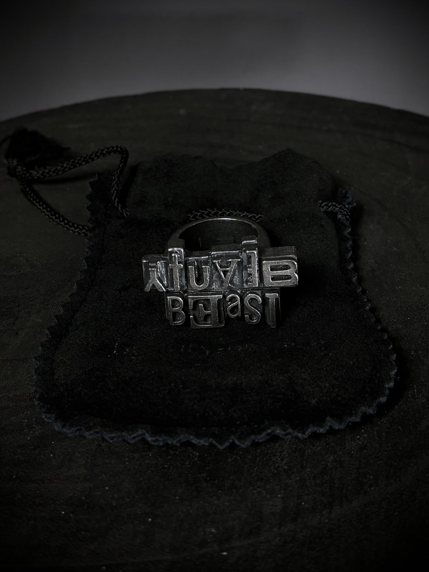 Beauty:Beast Spellout Logo RIng