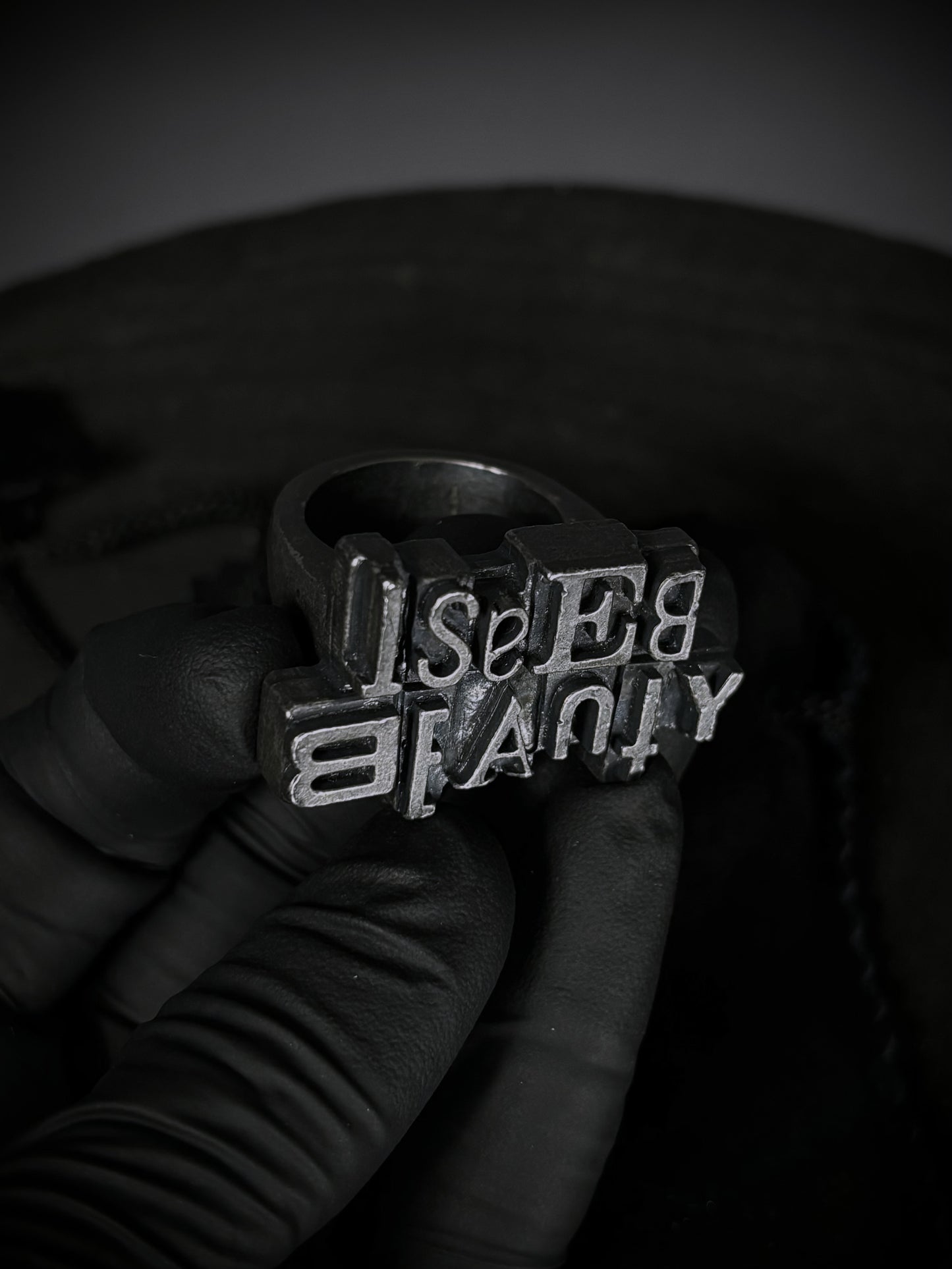 Beauty:Beast Spellout Logo RIng