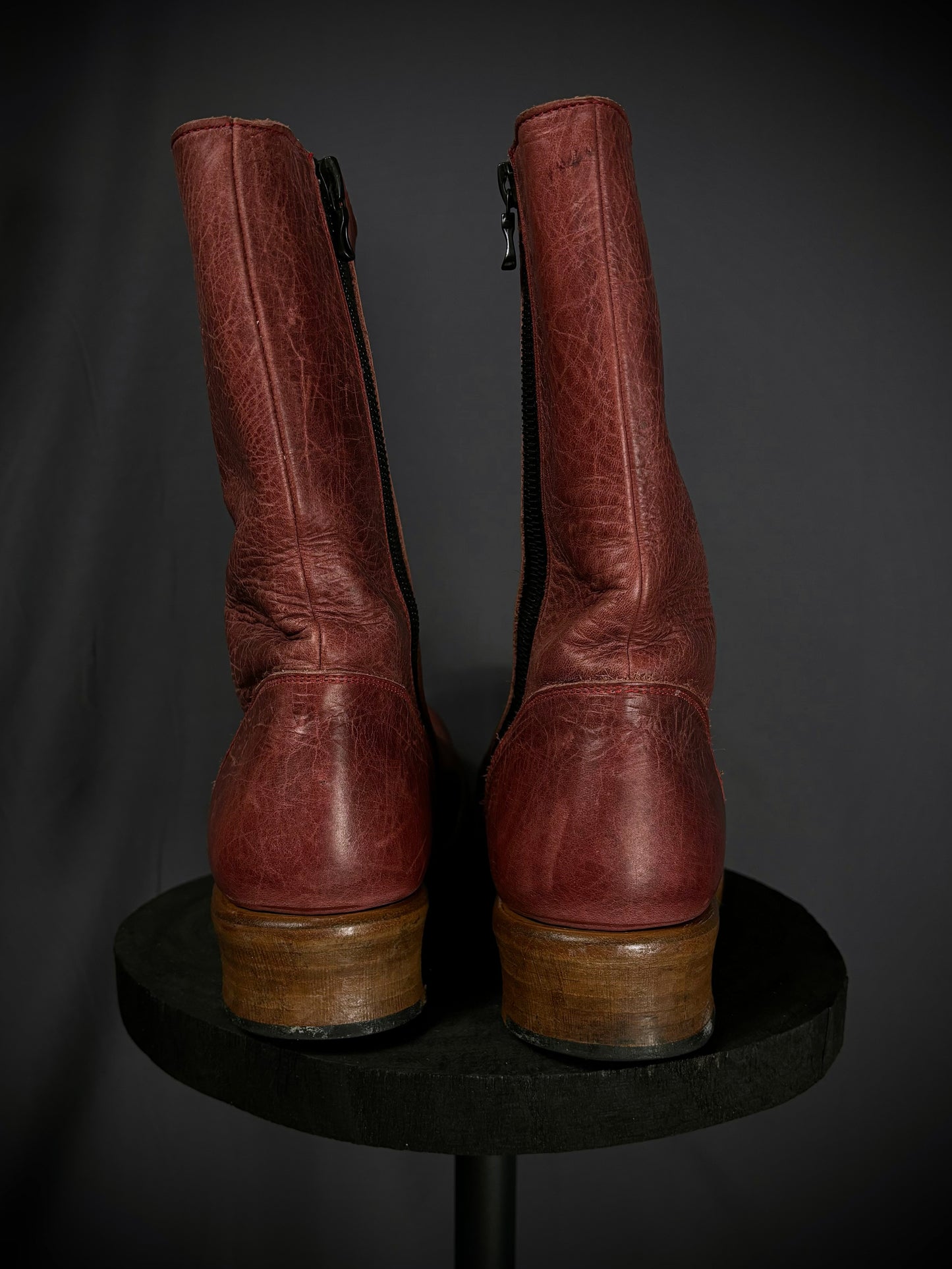 Thee Old Circus Bullet Leather Side Zip Boots