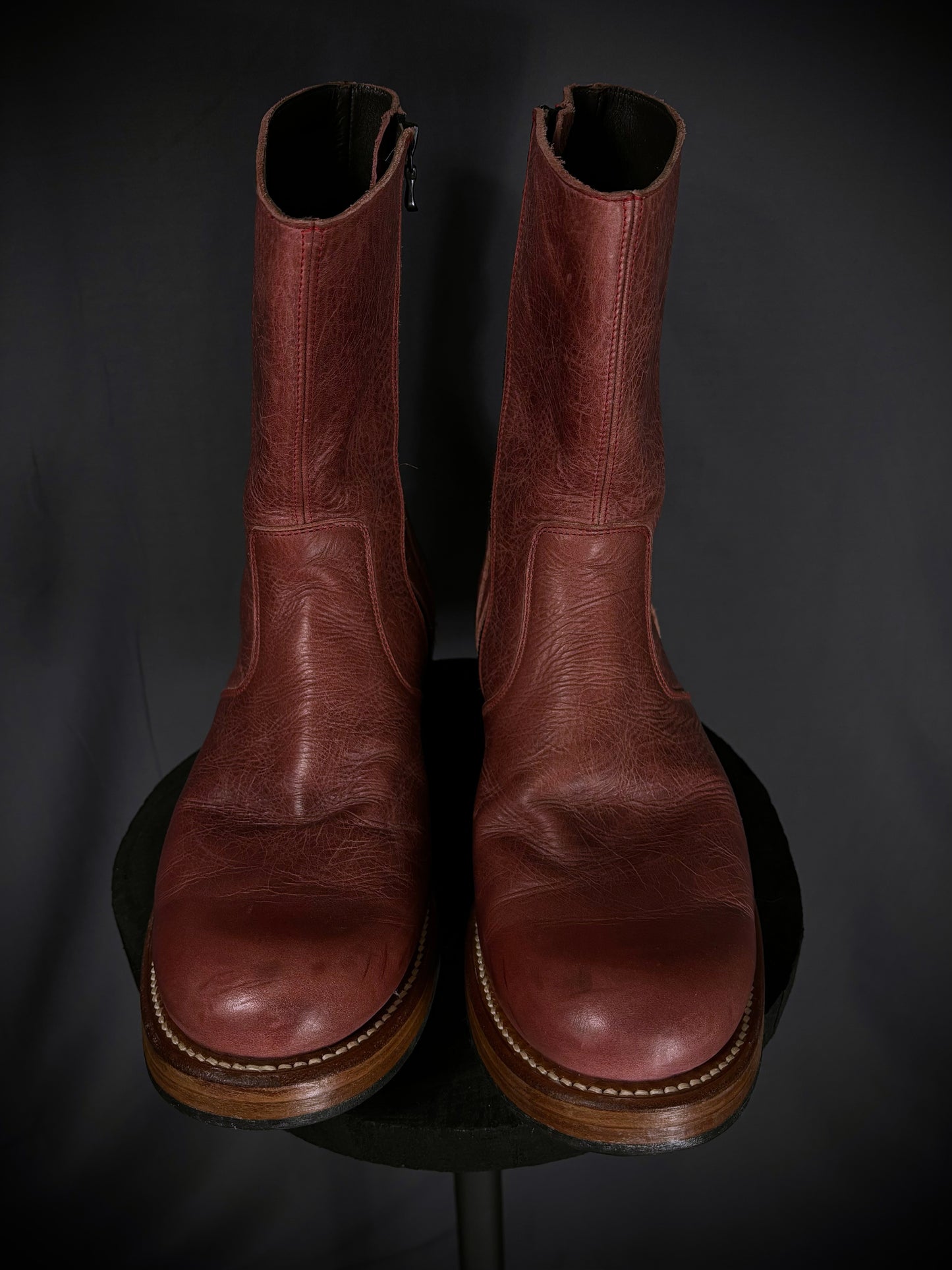 Thee Old Circus Bullet Leather Side Zip Boots