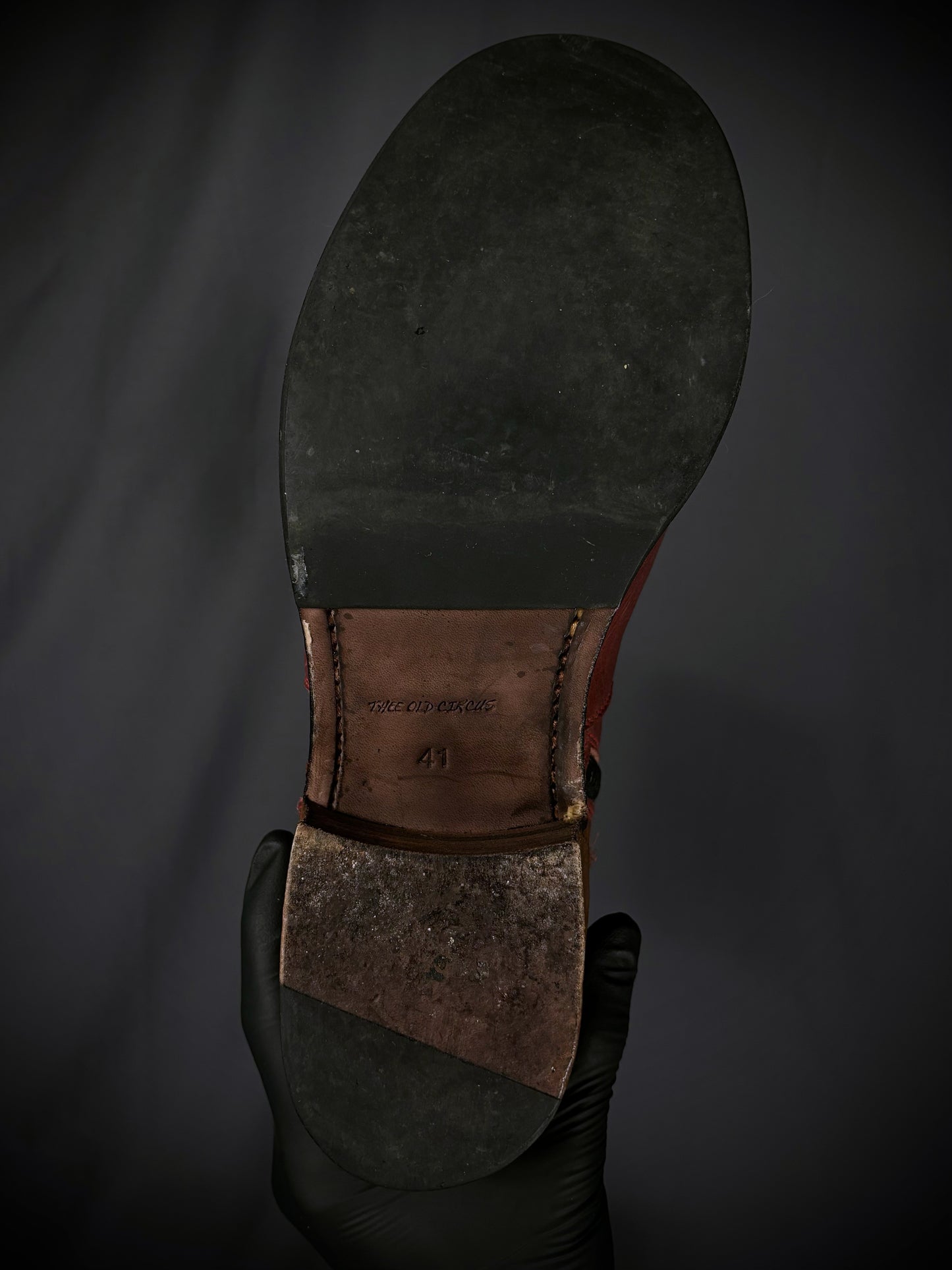 Thee Old Circus Bullet Leather Side Zip Boots