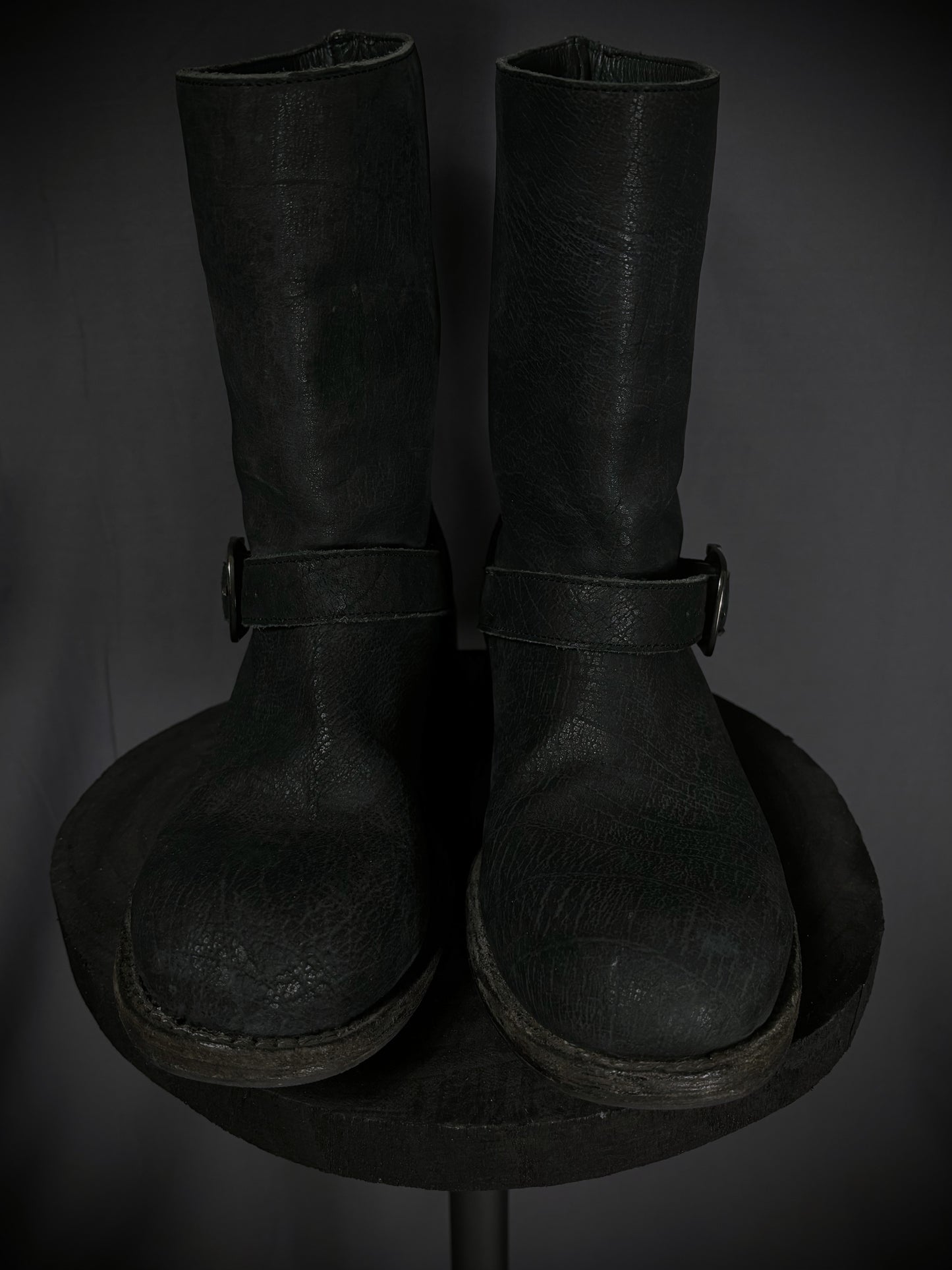 10sei0otto Cracked Guidi Horse Leather Overlock Engineer Boots