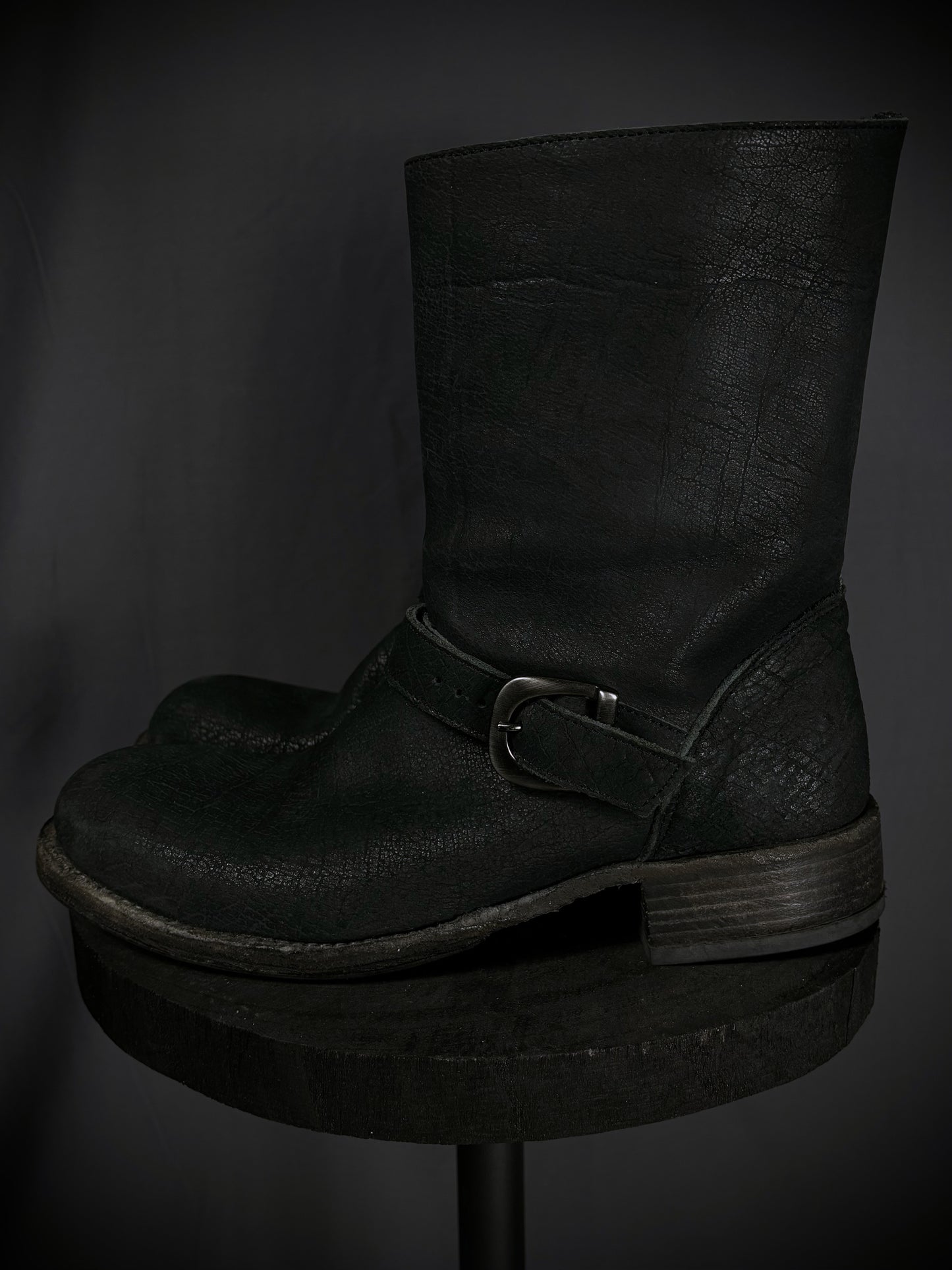 10sei0otto Cracked Guidi Horse Leather Overlock Engineer Boots