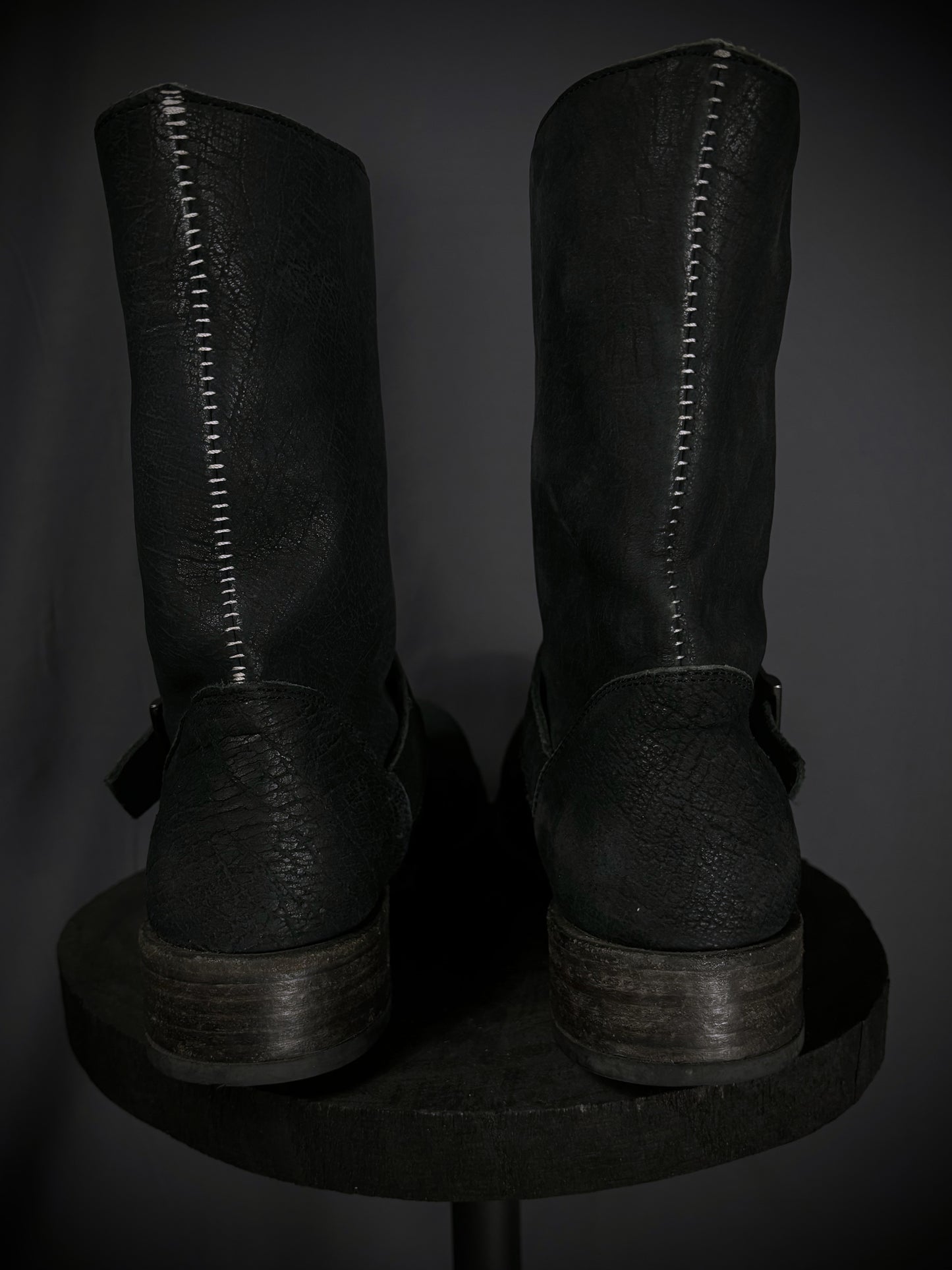 10sei0otto Cracked Guidi Horse Leather Overlock Engineer Boots