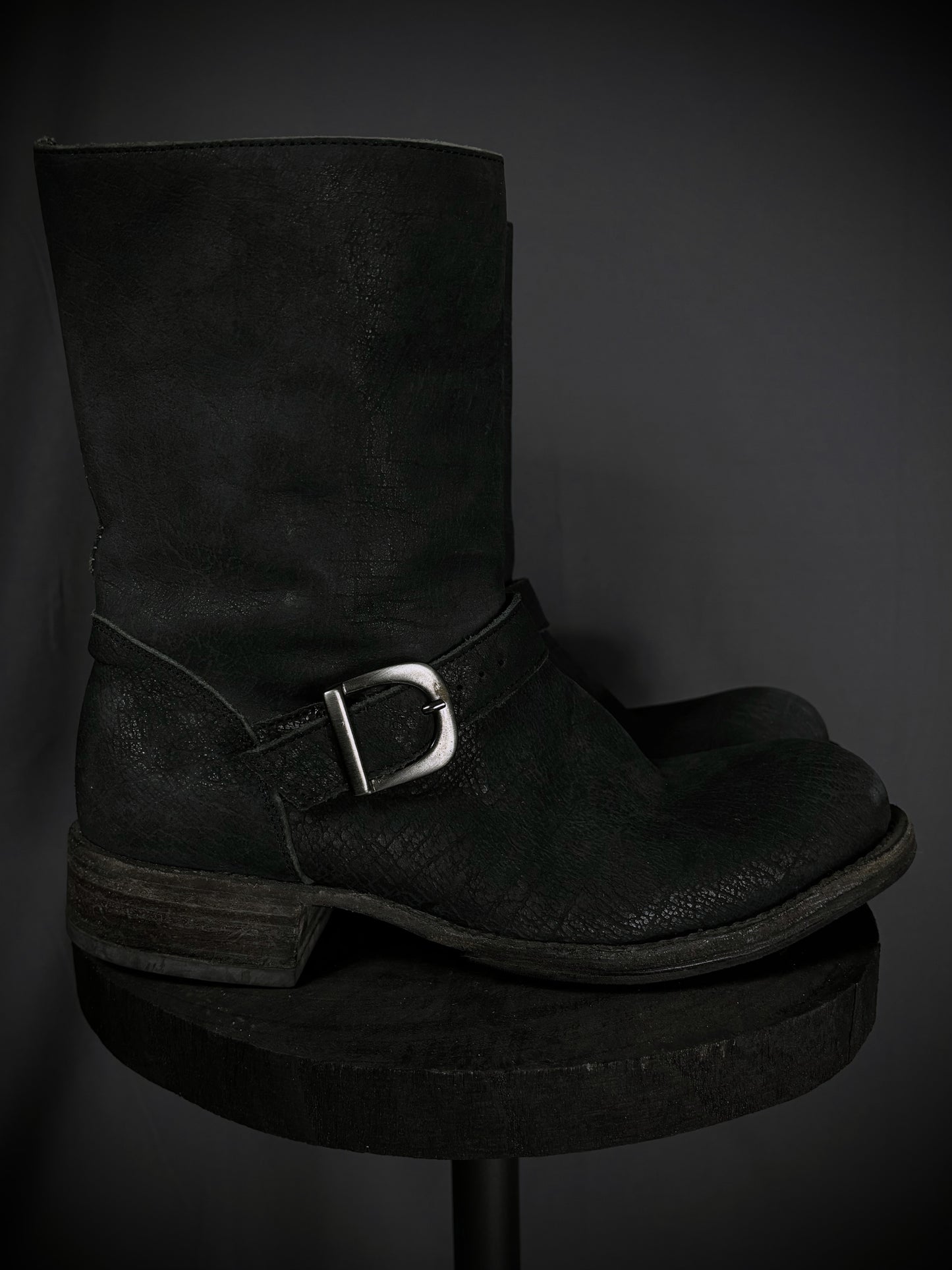 10sei0otto Cracked Guidi Horse Leather Overlock Engineer Boots