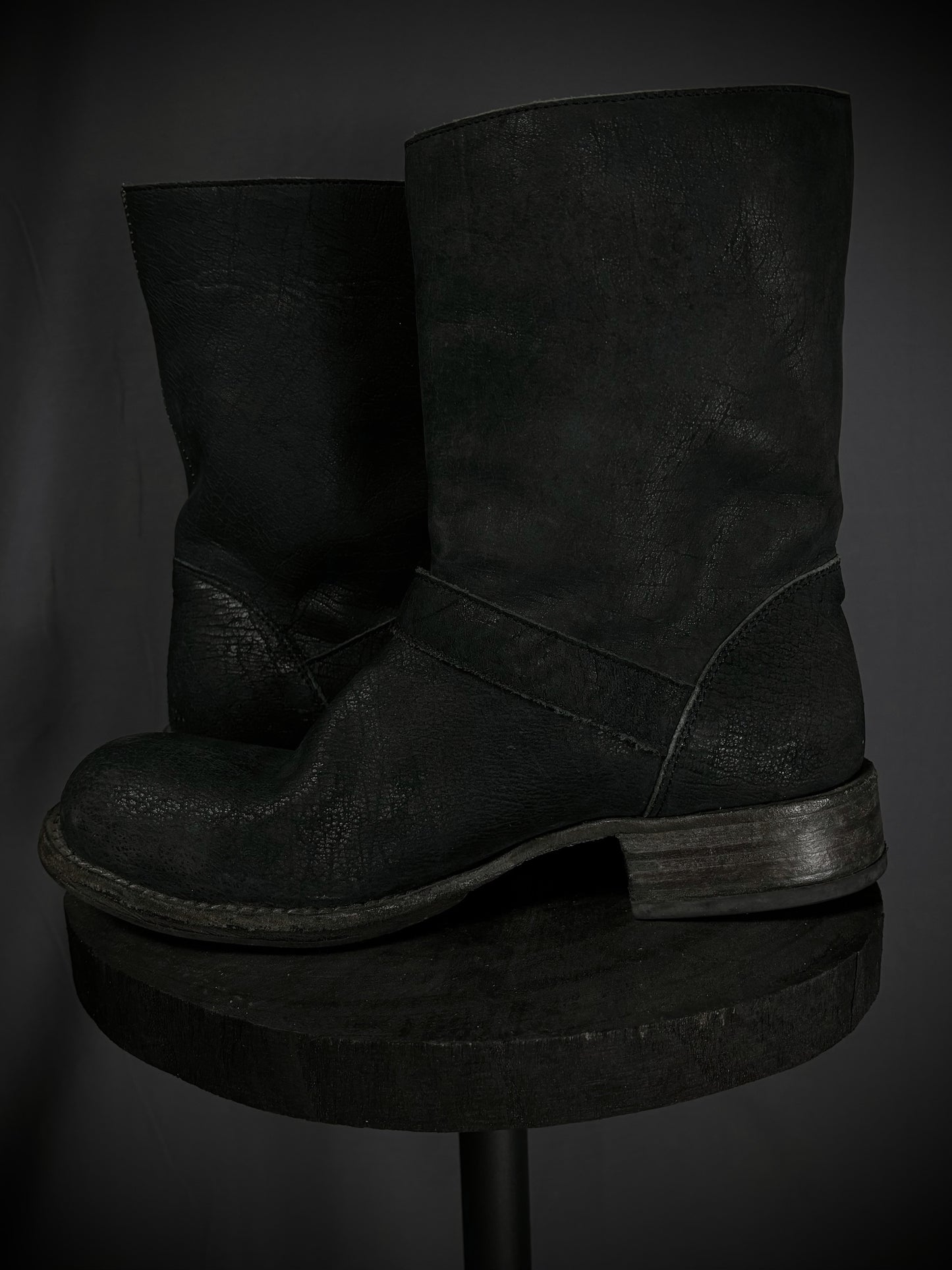 10sei0otto Cracked Guidi Horse Leather Overlock Engineer Boots