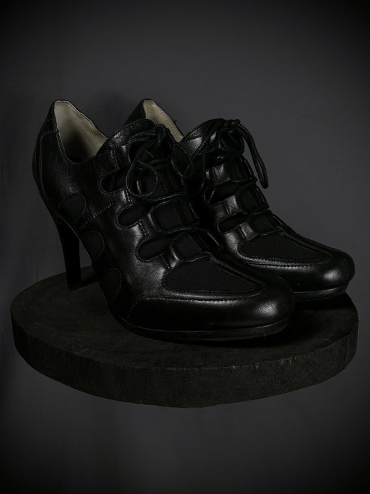 Y-3 by Yohji Yamamoto Athletic Lace-Up Torsion High Heels