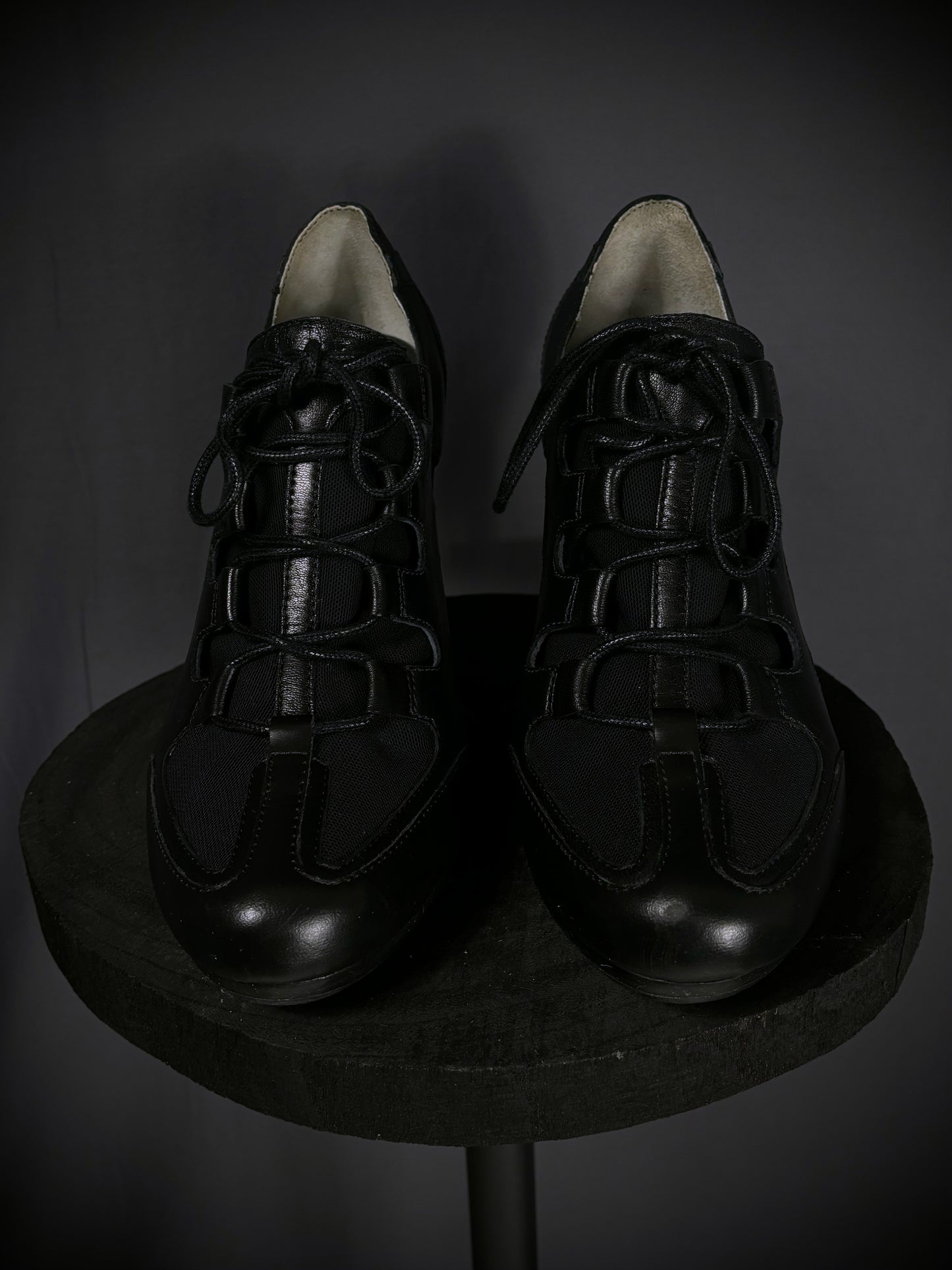 Y-3 by Yohji Yamamoto Athletic Lace-Up Torsion High Heels