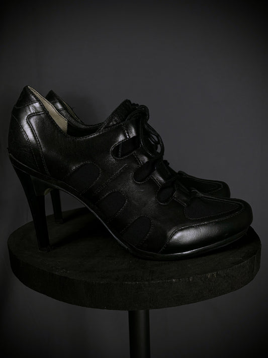 Y-3 by Yohji Yamamoto Athletic Lace-Up Torsion High Heels