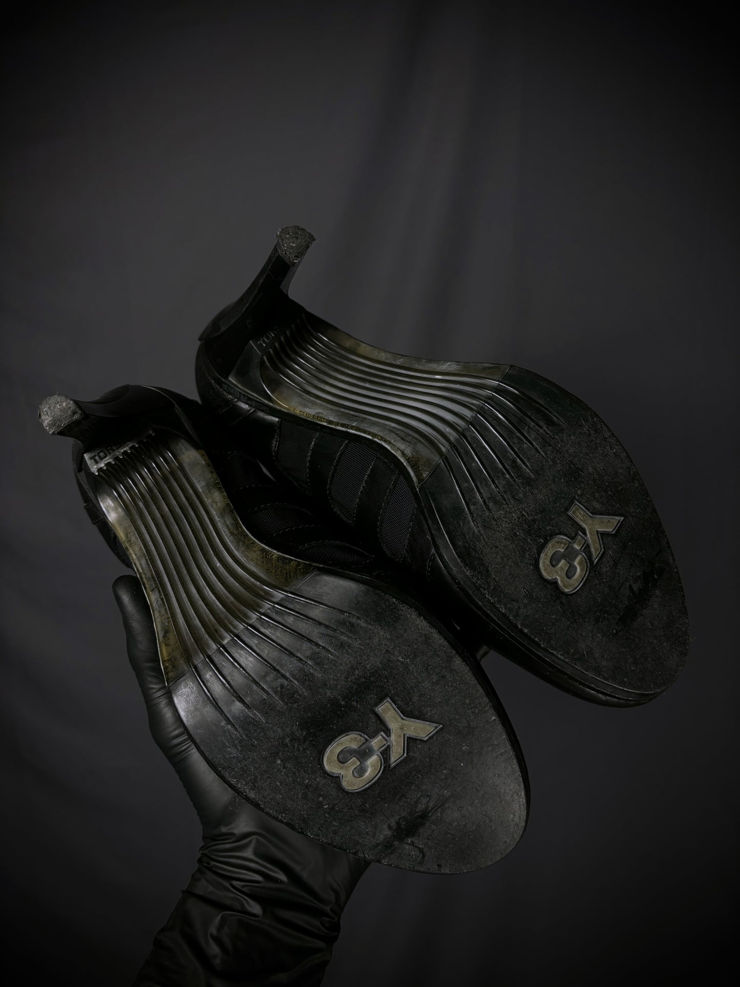 Y-3 by Yohji Yamamoto Athletic Lace-Up Torsion High Heels