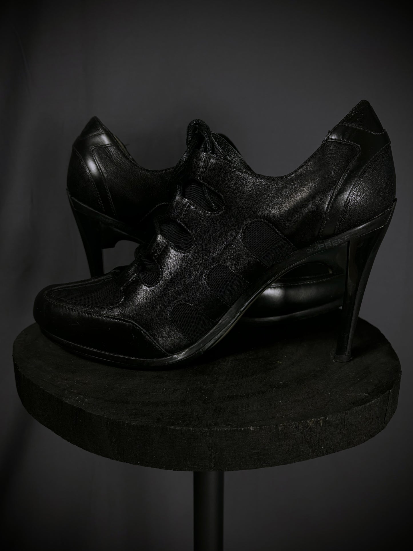 Y-3 by Yohji Yamamoto Athletic Lace-Up Torsion High Heels