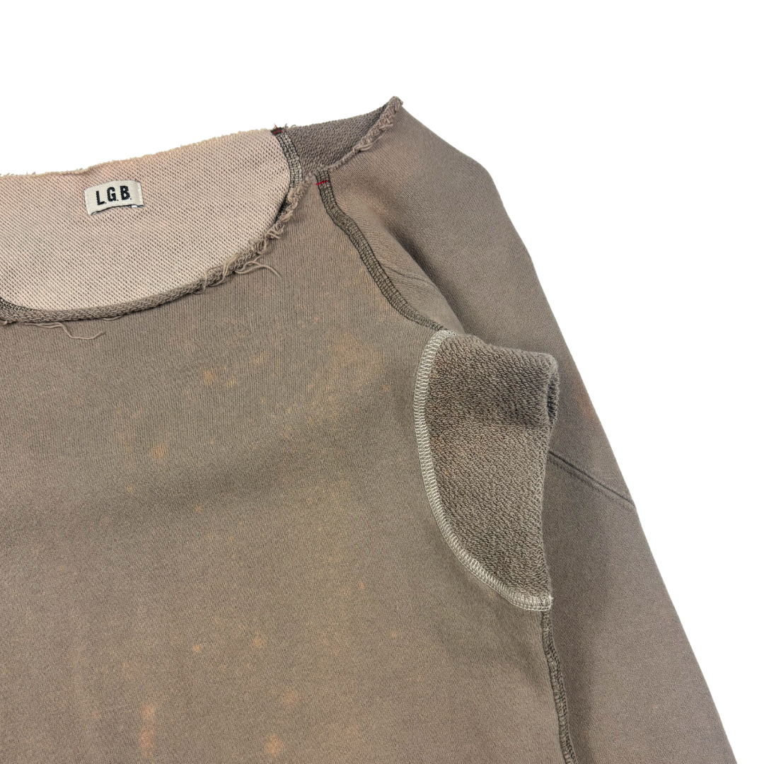 L.G.B. Raw Hem Spider Crewneck