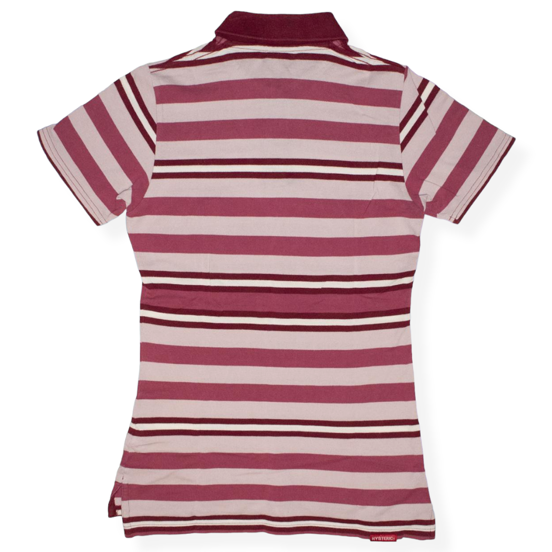 Hysteric Glamour Striped Guitar Bear Polo