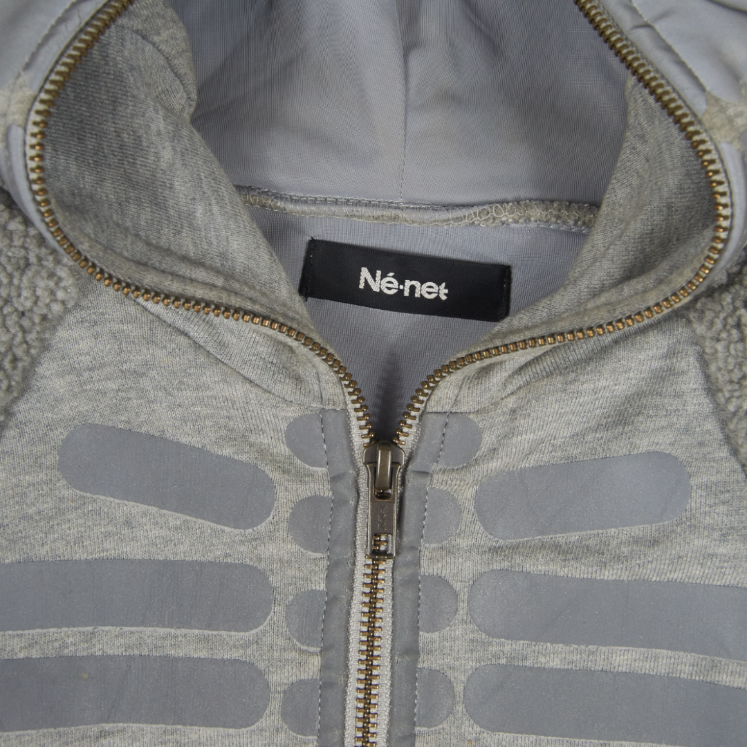 Né-Net Reflective Skeleton Bear Full-Zip Hoodie