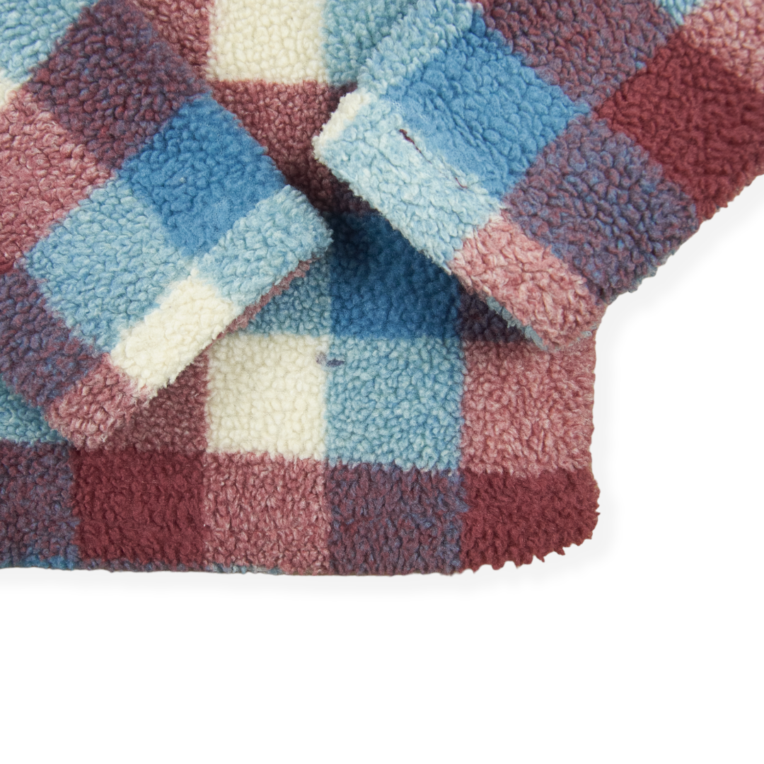 Né-Net Plaid Bear Fleece Hoodie