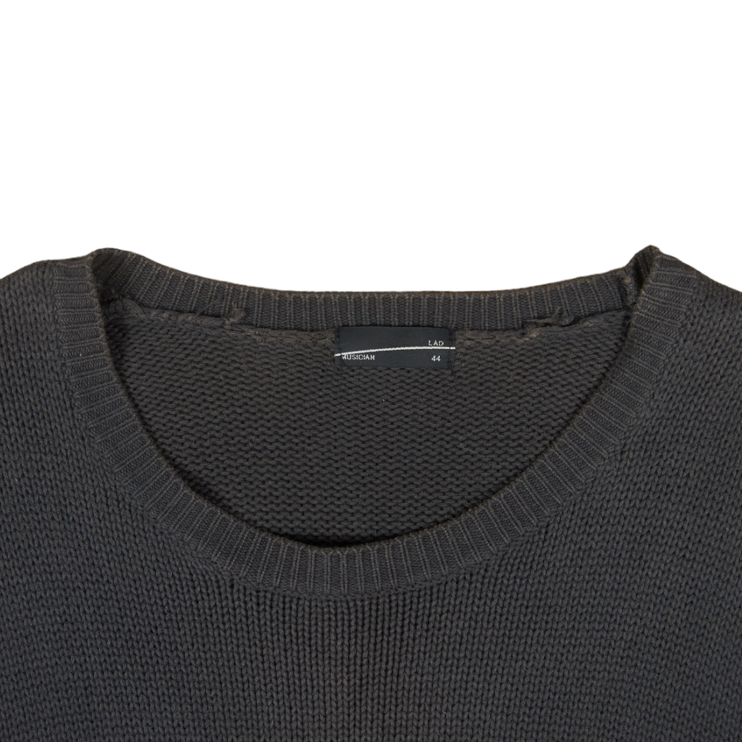 Lad Musician Striped Deformed Punk Knit Sweater – AW13