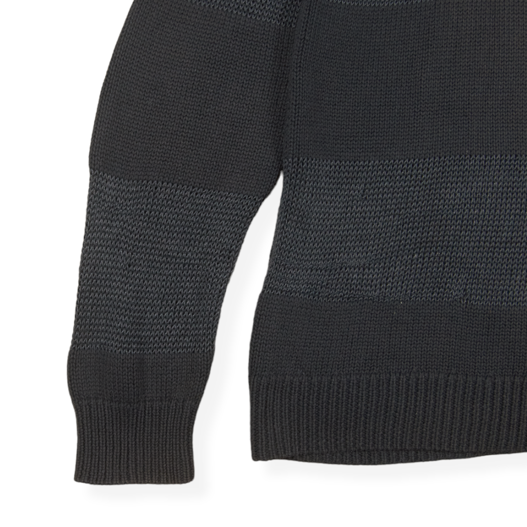 Lad Musician Striped Deformed Punk Knit Sweater – AW13