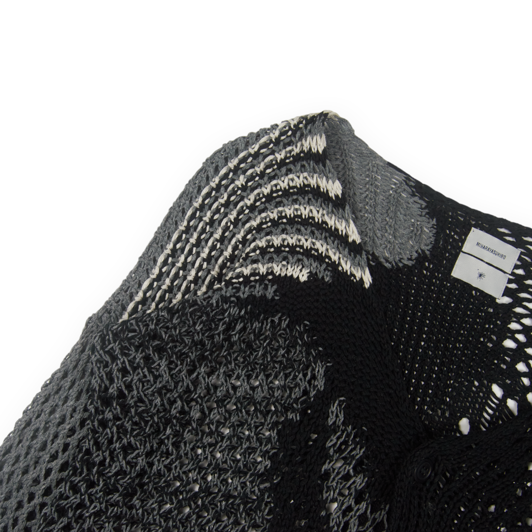 Miharayasuhiro Distressed Loose Knit Cardigan