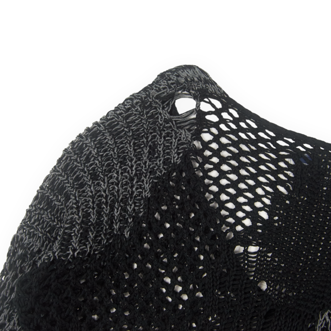 Miharayasuhiro Distressed Loose Knit Cardigan