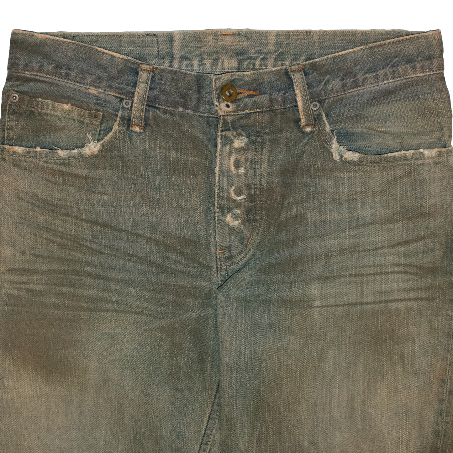 L.G.B. Distressed Mudwash Flared Denim
