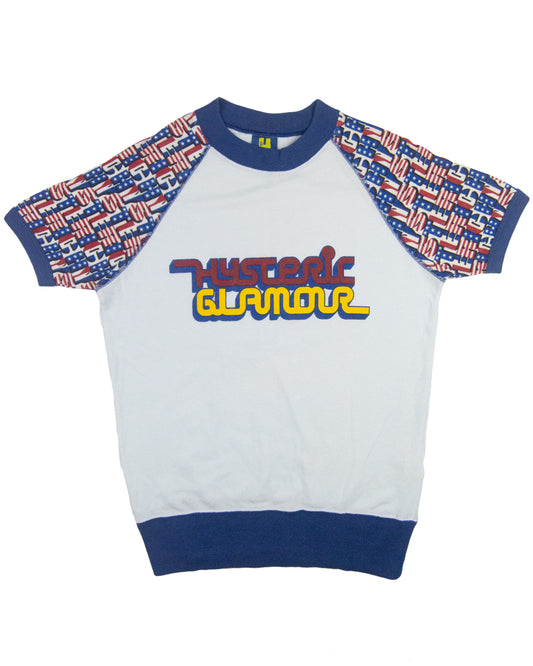 Hysteric Glamour Americana Logo French Terry Ringer Tee
