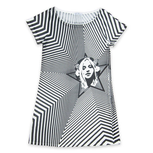 Hysteric Glamour Pin Up Star Illusion Cotton Long Tee / Dress