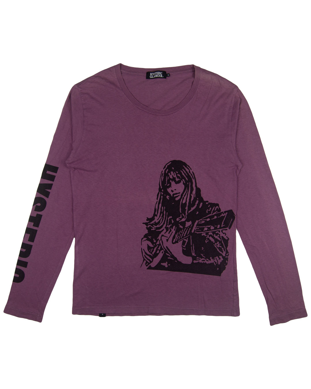 Hysteric Glamour Guitar Girl Sleeve Logo Long Sleeve Tee