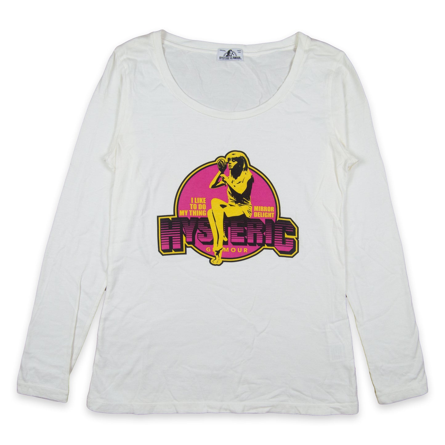 Hysteric Glamour Do My Thing Pin up Logo Long Sleeve Tee