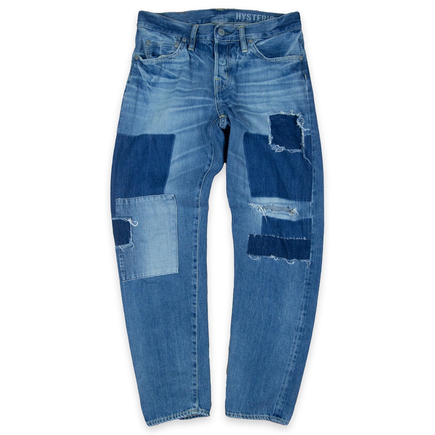 Hysteric Glamour Patchwork Distressed Denim