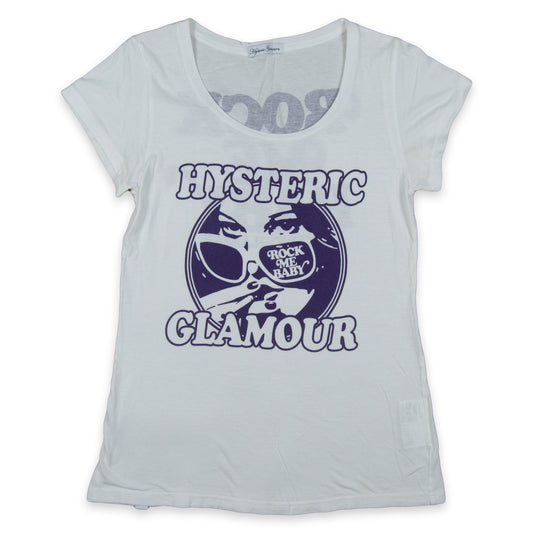 Hysteric Glamour Rock Me Baby Pin Up Logo Tee