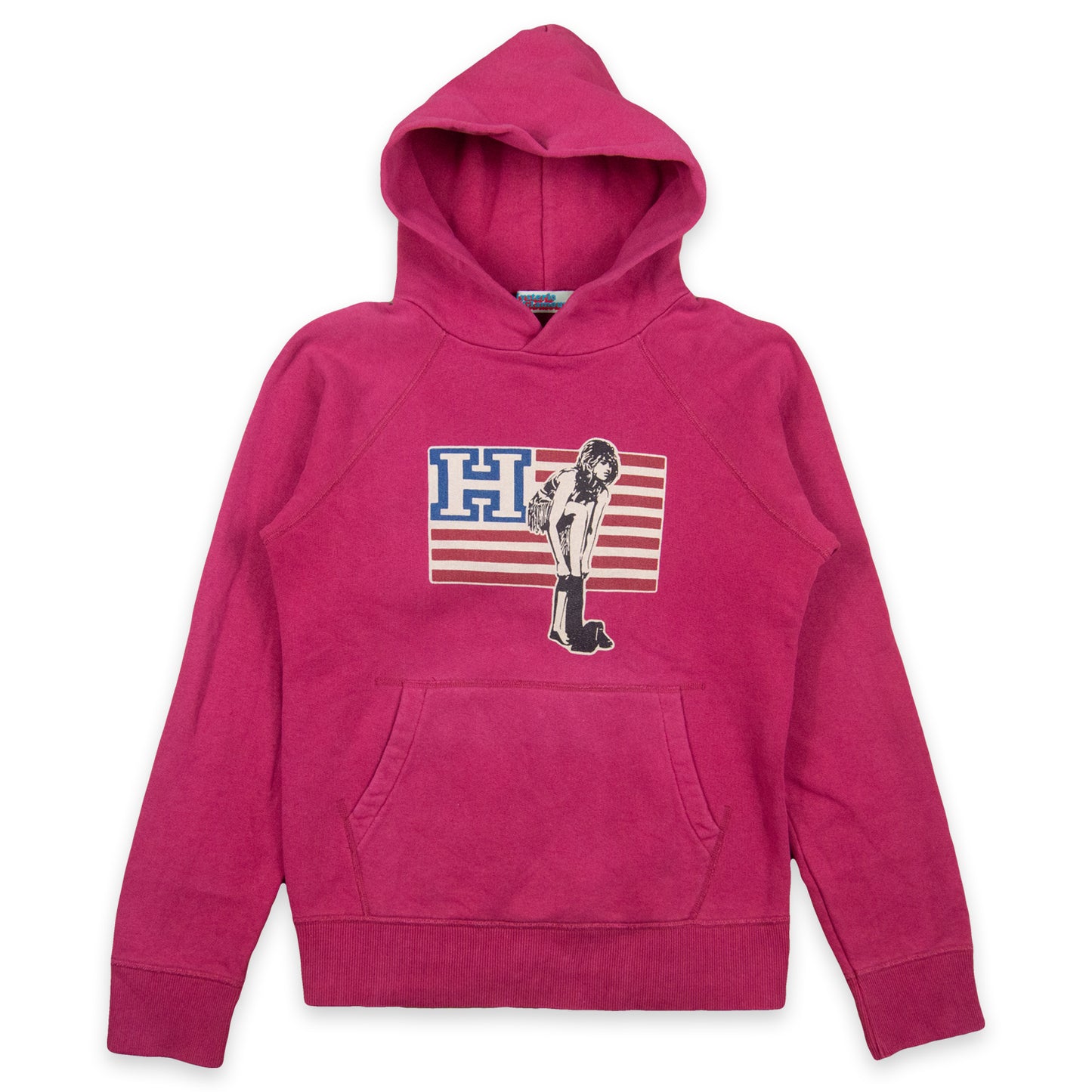 Hysteric Glamour American Flag Pin Up Girl Hoodie