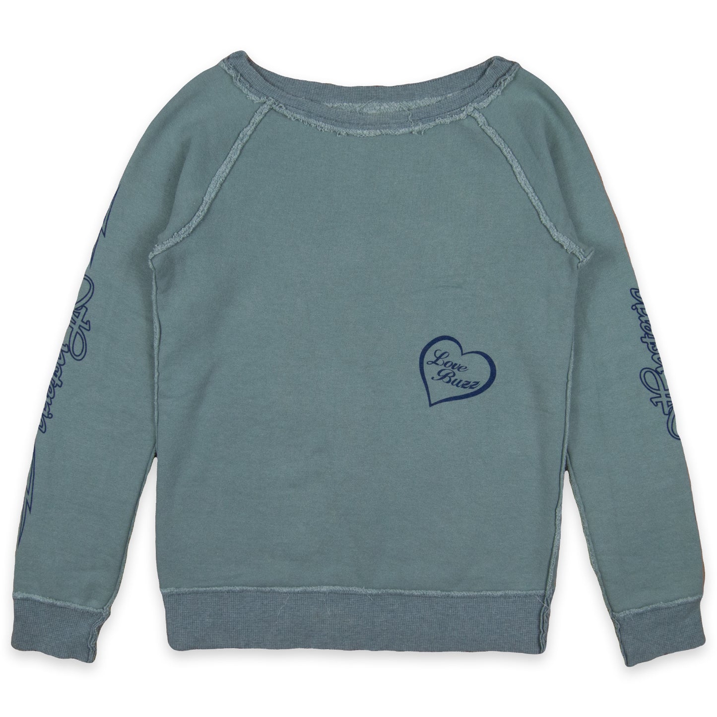 Hysteric Glamour Love Buzz Raw Hem Crewneck