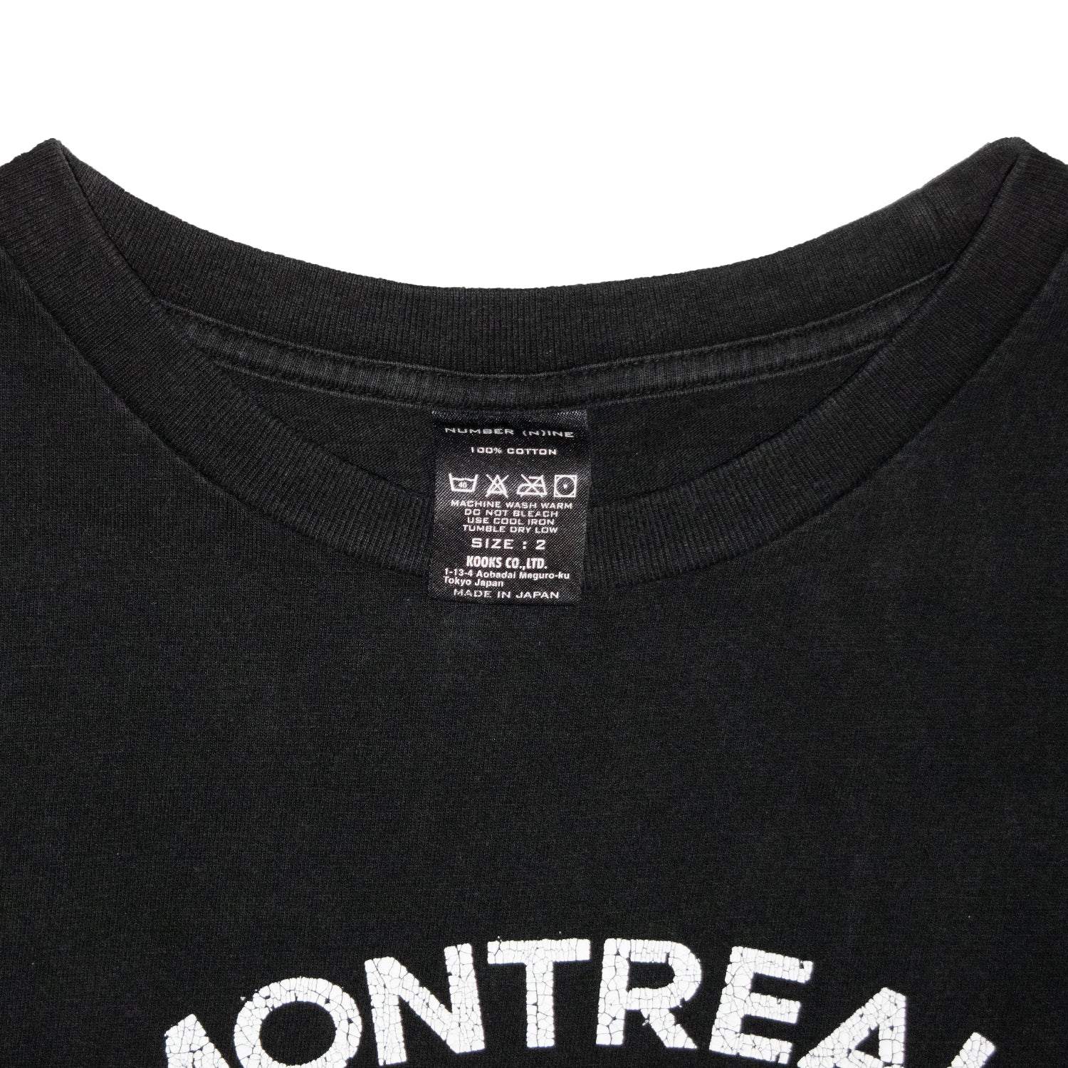 Number (N)ine Montreal Canada Tee – SS01