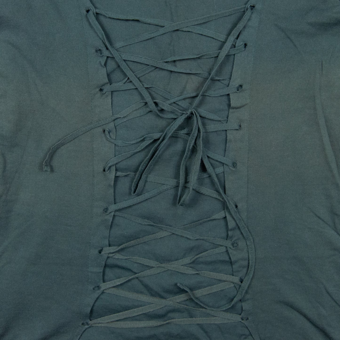 Hysteric Glamour Skeleton Lace Up Long Sleeve Tee