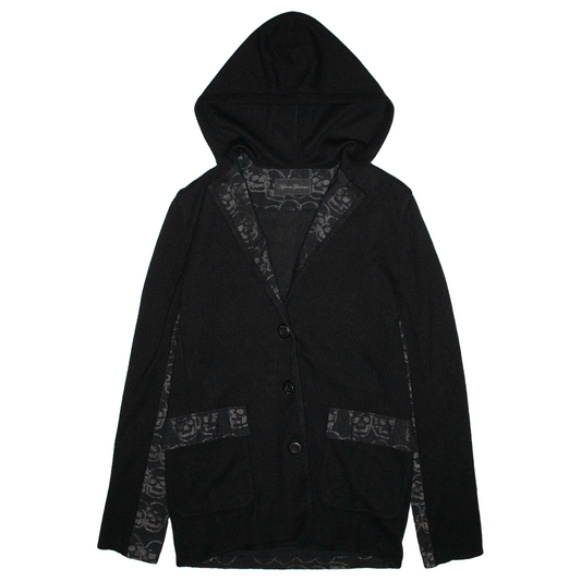 Hysteric Glamour Skulls Hooded Knit Cardigan - 1990’s