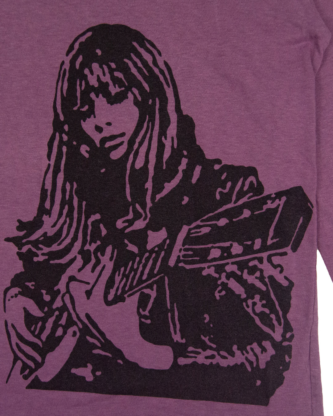 トップス HYSTERIC GLAMOUR guitar girl kint Hysteric Glamour Guitar Girl Sleeve Logo Long Sleeve Tee – SaolMortem