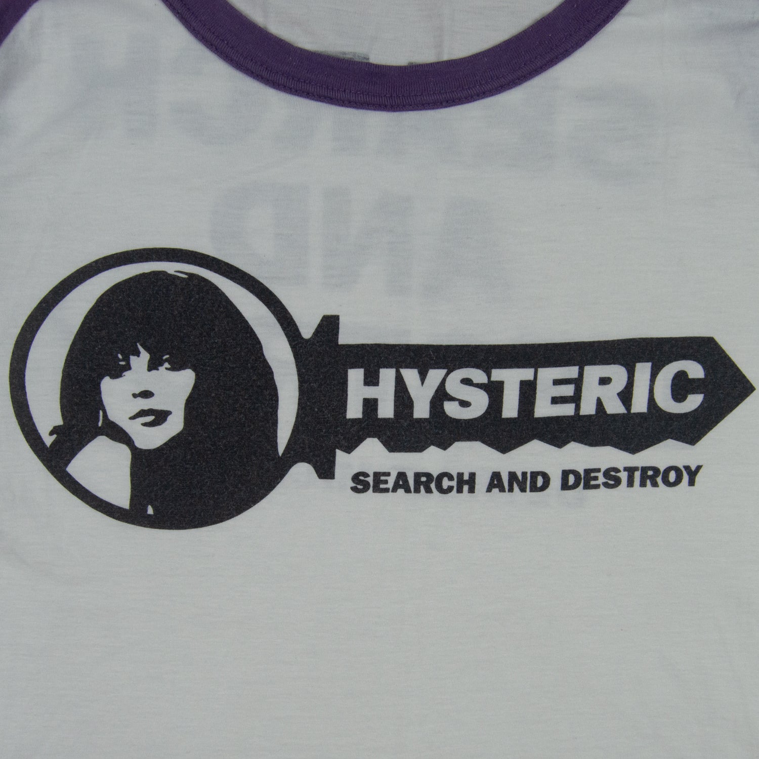 Hysteric Glamour Search And Destroy 3/4 Sleeve Tee