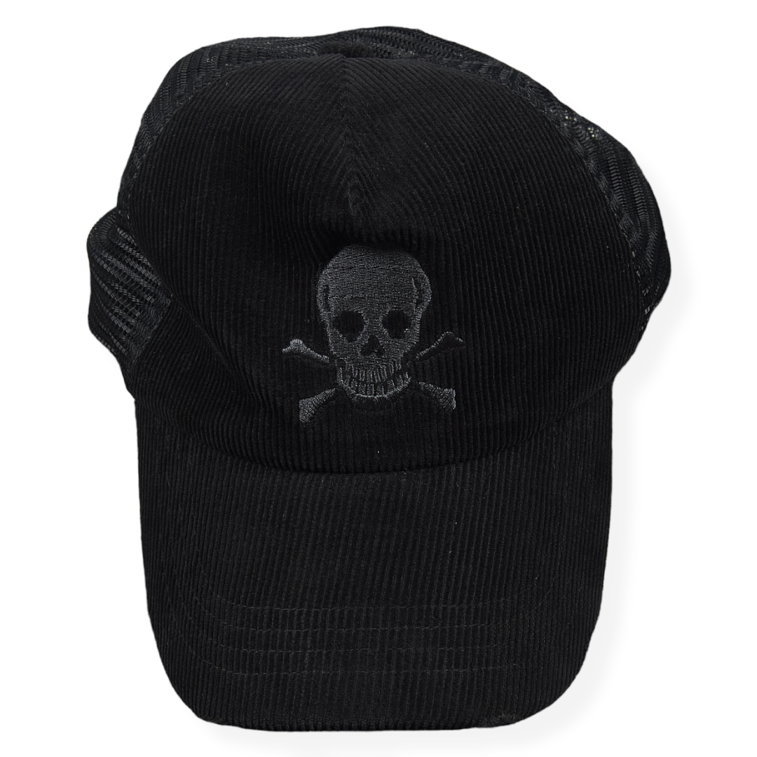 PPFM Skull Corduroy Trucker Hat