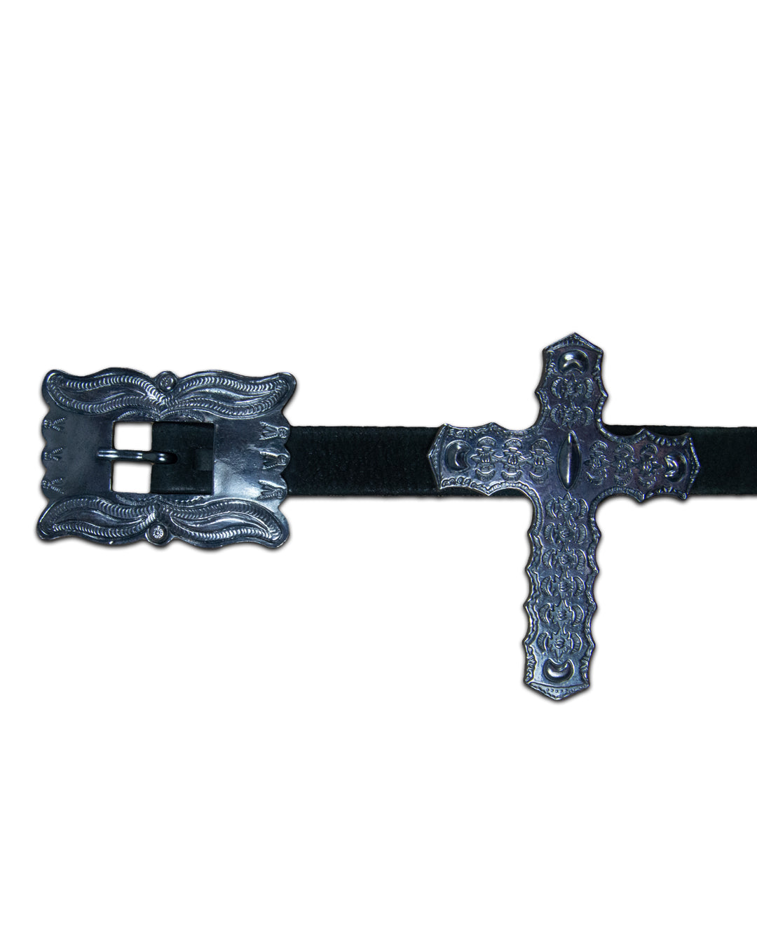 L.G.B Cross Relic Leather Belt