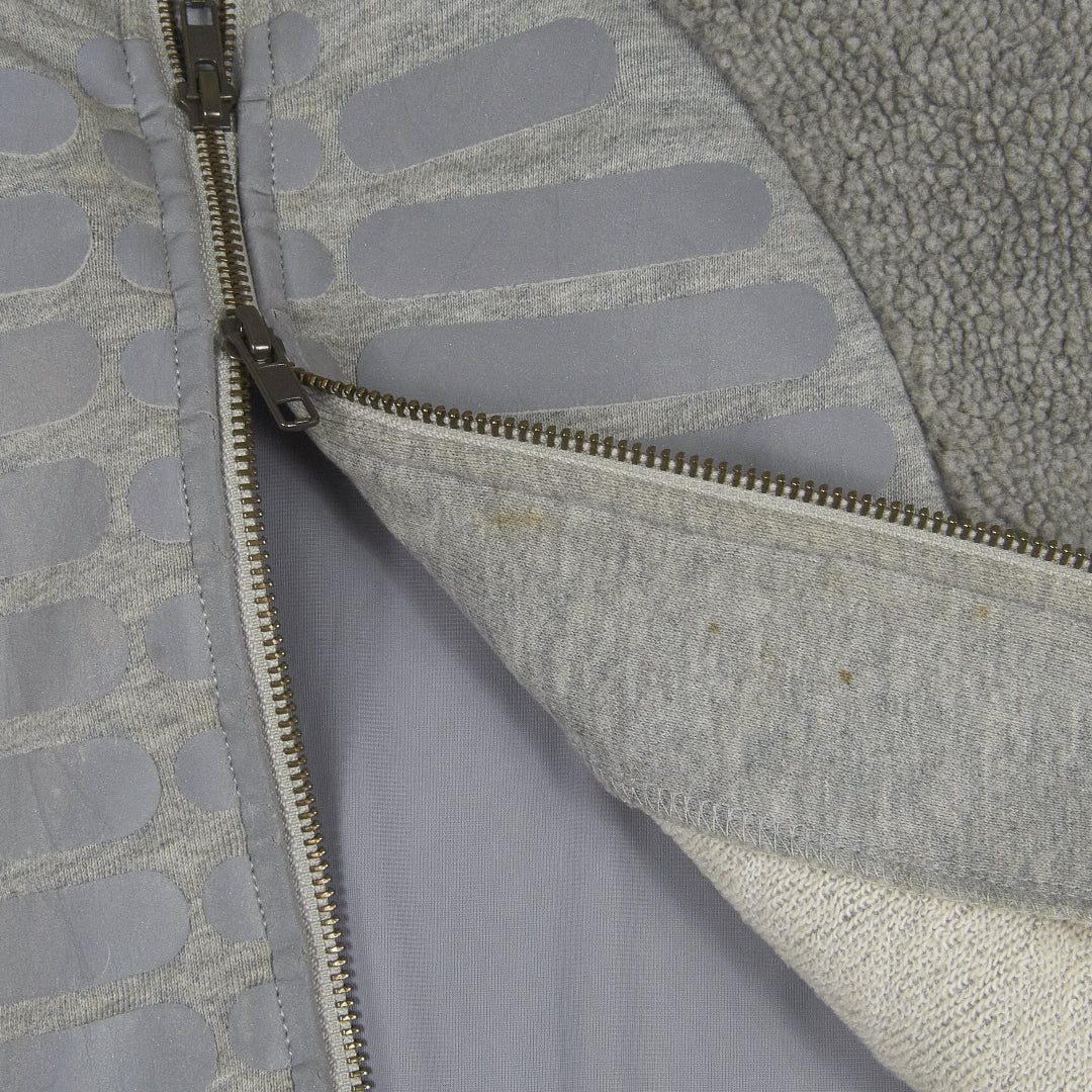 Né-Net Reflective Skeleton Bear Full-Zip Hoodie