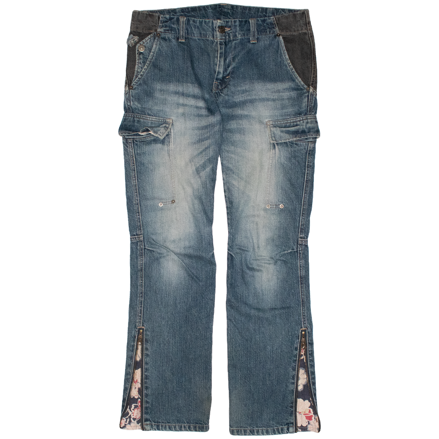 PPFM Paneled Flared Denim
